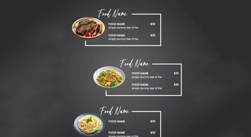 Custom Restaurant Menu Video Creation for Enhanced Engagement