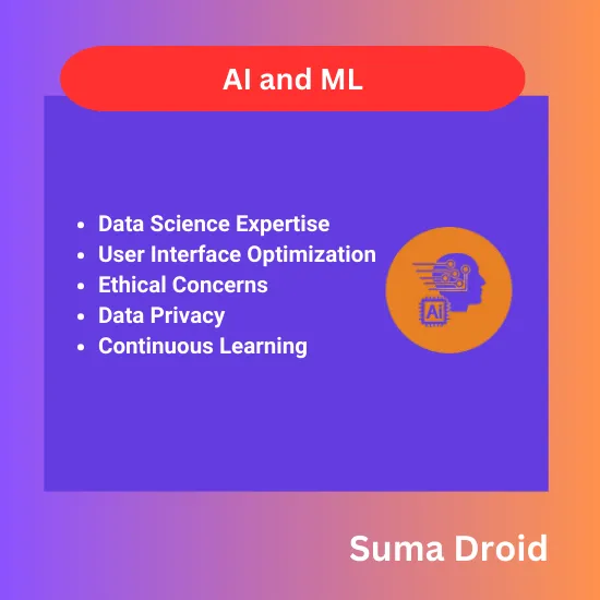 AI and ML algorithms analyzing data and making predictions.