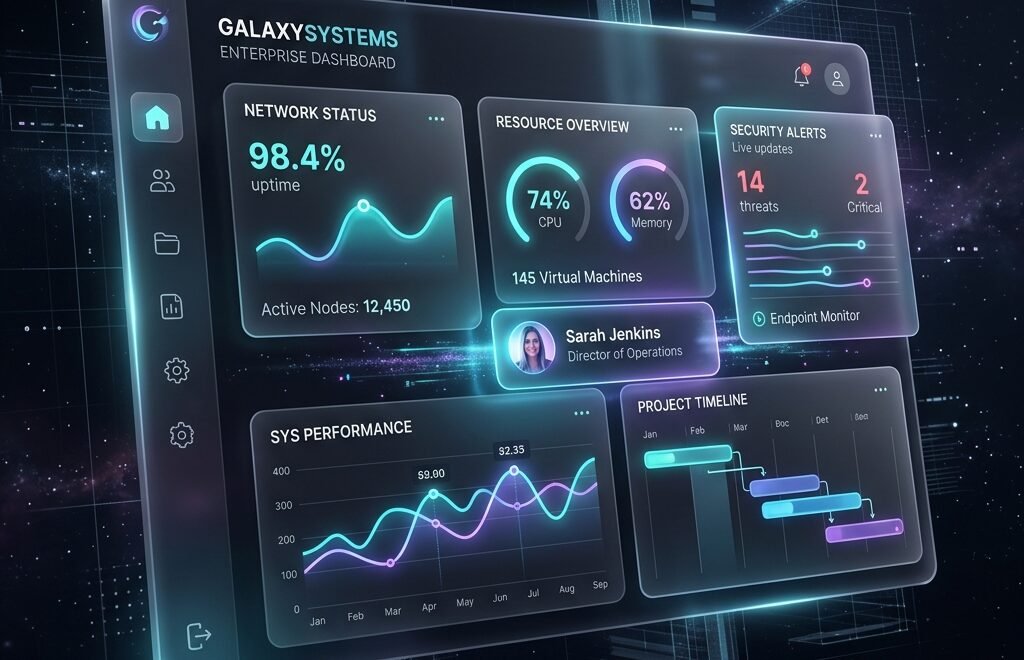 Futuristic UI Dashboard
