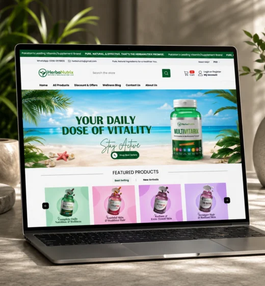HerbaNutrix — Shopify Storefront for a Supplement & Skincare Brand